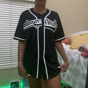 COPY - Black “Los Angeles” Baseball Jersey
